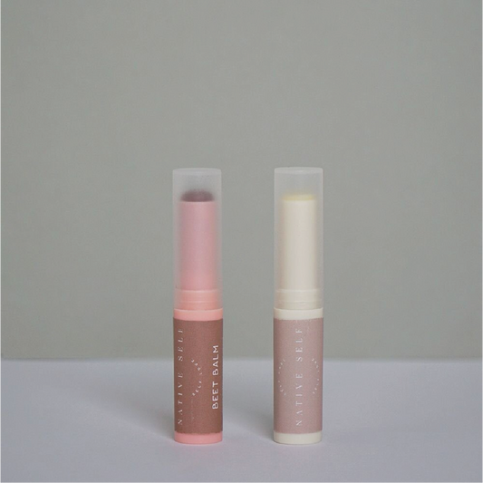 Mint and Beet Lip Balm Duo