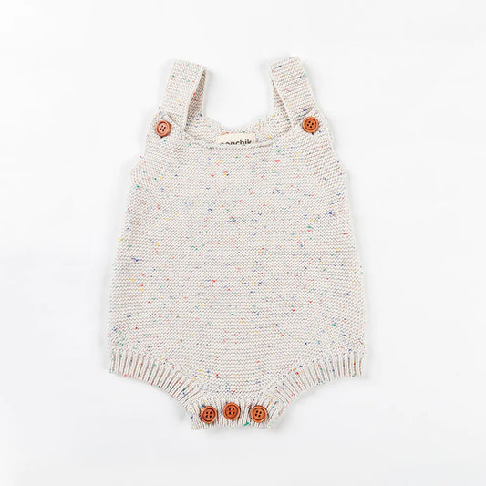 Daisy Speckle Knitted Romper